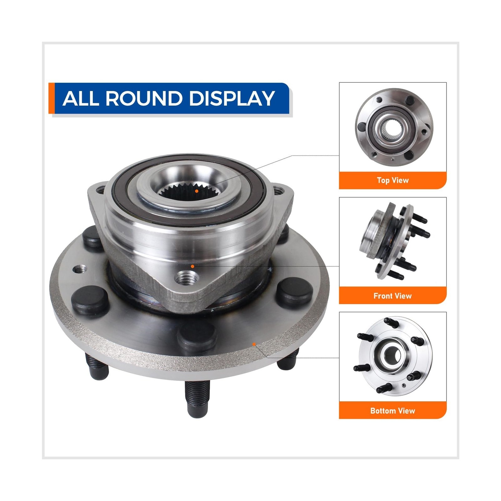 PAROD Pair 513277 Wheel Bearing and Hub Assembly Front/Rear Compatible with 0…