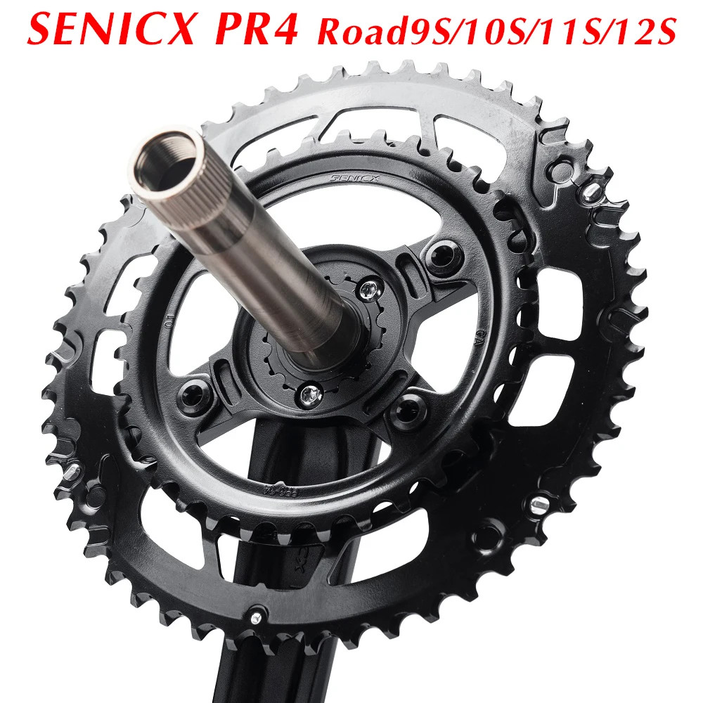 Road Bicycle Crank Set 165mm/170mm/175mm Double Disc 50-34T Bike Chainring