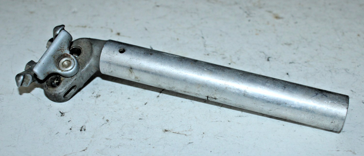 Vintage Campagnolo Seatpost Seat Tube 210/27.2mm 25mm Offset Silver Campy Italy~