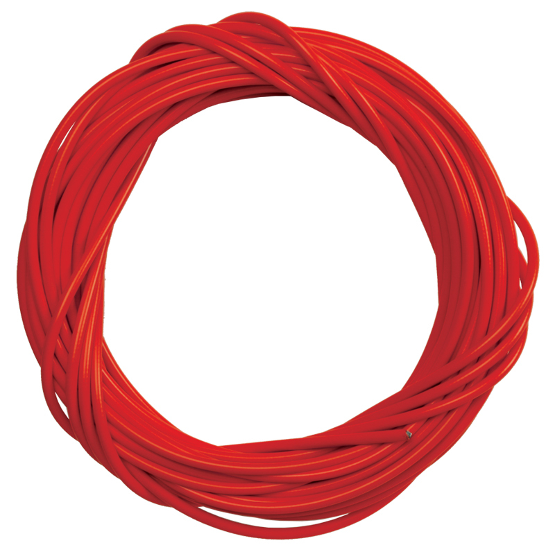 RED BICYCLE BIKE TEFLON LINED BRAKE CABLE HOUSING 25 FOOT ROLL 5MM
