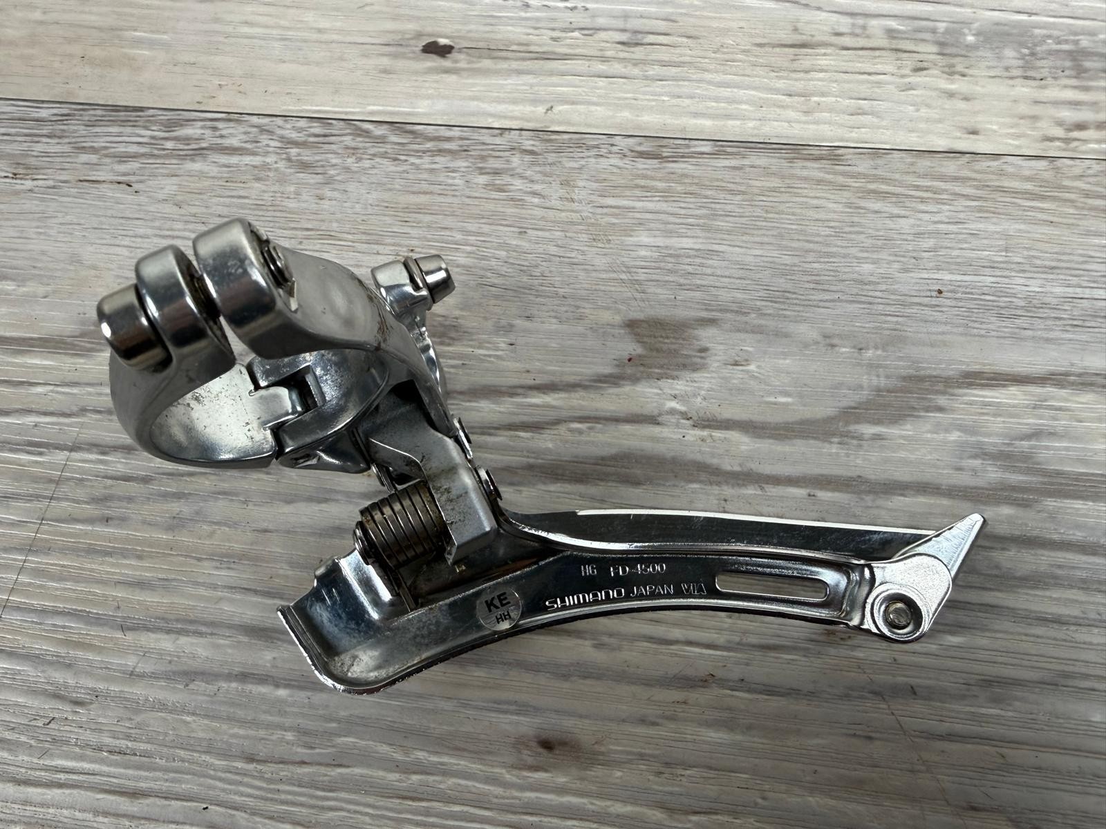 Vintage Shimano Tiagra Front Derailleur FD-4500 Road Bike Double Ø31.8 Clamp