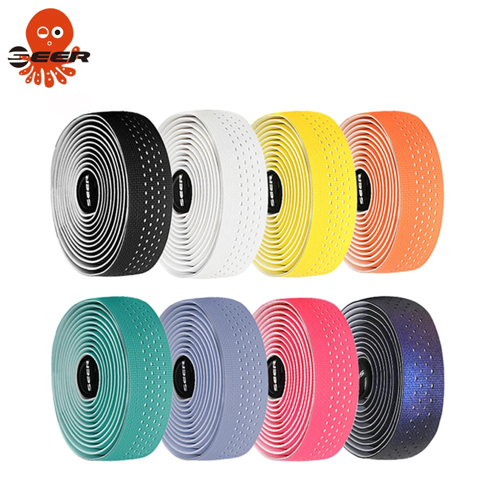 Road Bike Handlebar Tape Silicone ShockAbsorbing Tape EVA+PU Anti-Slip Bike Grip