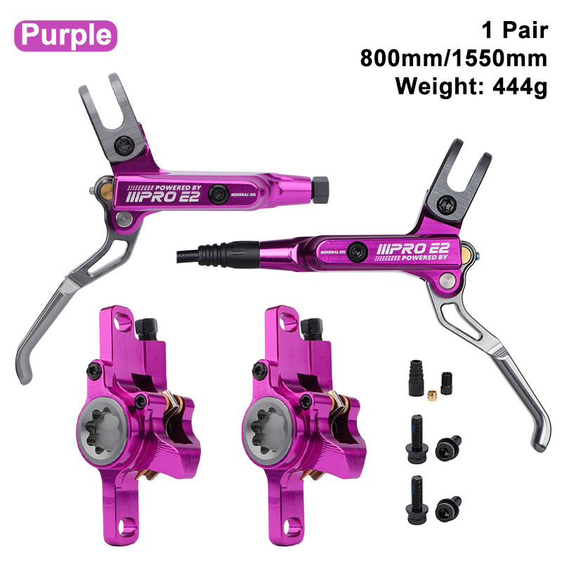 Mountain Bike Hydraulic Disc Brake Lever Set 2-Piston 800/1550mm Front/Rear/Set