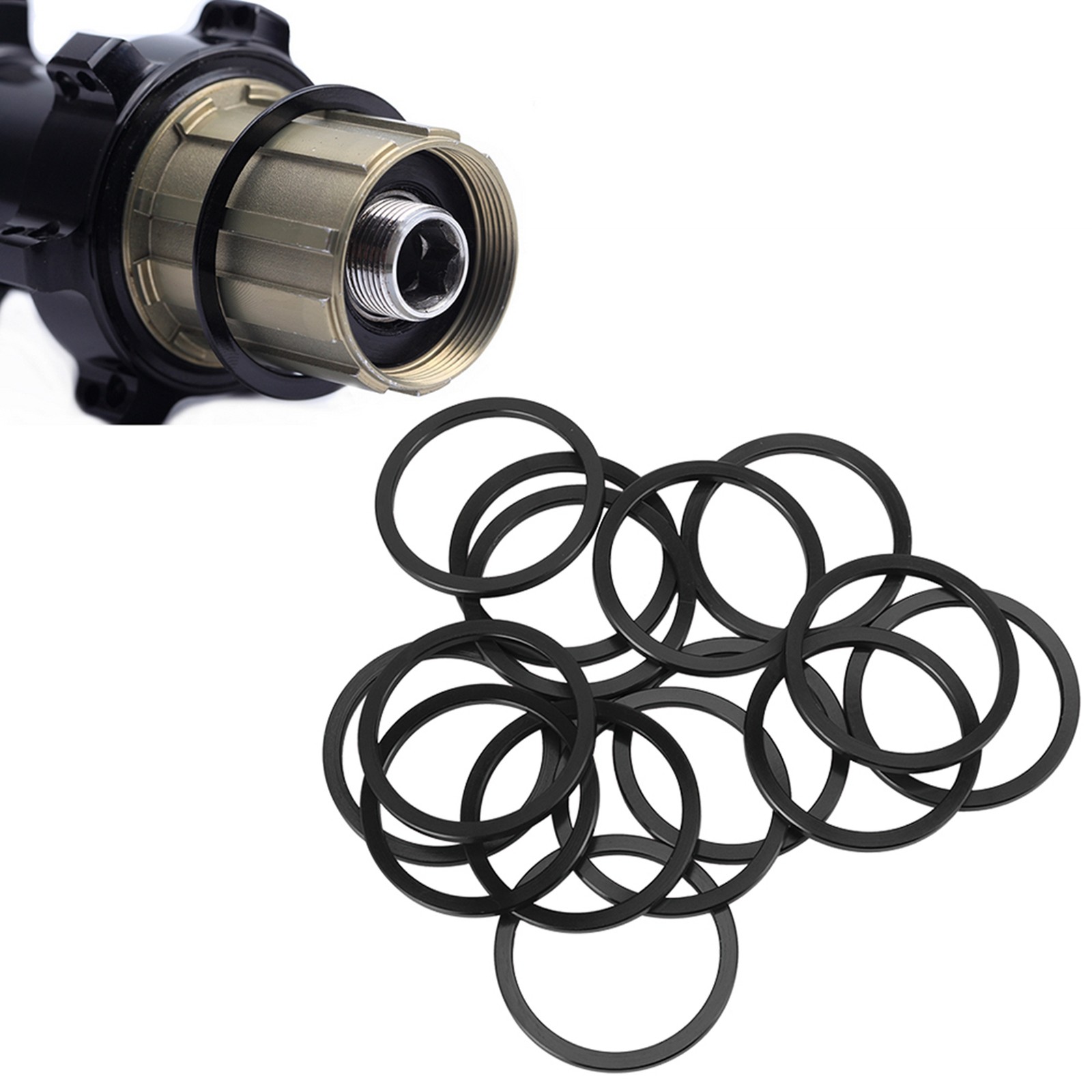 Aluminum Alloy Road Bike Bottom Bracket Gasket Bicycle Flywheel Hub Washer