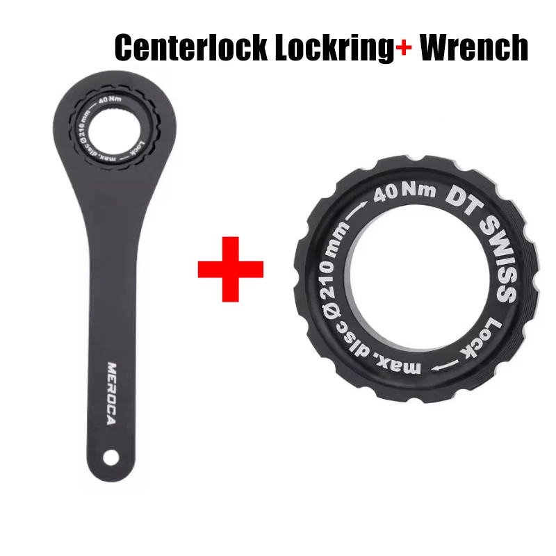 Bicycle Centerlock Lockring and Spacer Bike Center Lock Cover Wrench for 6 Bolt
