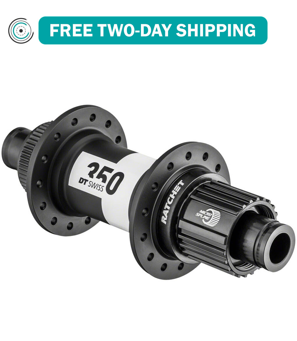 DT Swiss 350 Rear Hub – 12 x 148mm, Center-Lock, Micro Spline, Black, 32H, 36pt