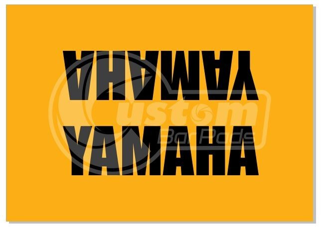 Yamaha Vintage Design Motorcycle Bar Pad 10″ Yellow Matte Finish