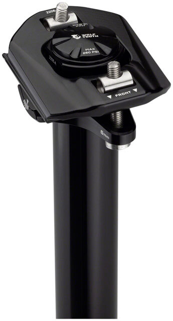 Wolf Tooth Resolve Dropper Seatpost – 34.9, 242mm Travel, Black, Rev 2