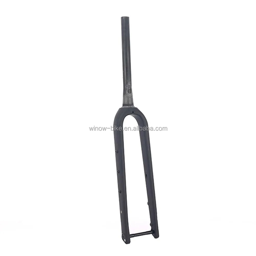 Carbon Fiber Gravel Road Bike Fork 700C 100*12mm Thru Axle Hidden External Cable