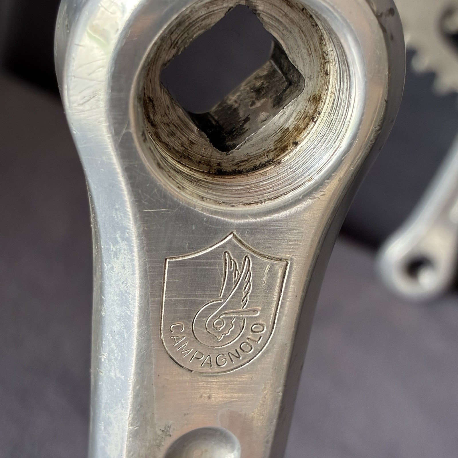 Campagnolo Super Record Nuovo Strada Crankset 172.5mm 52/42T Made In Italy