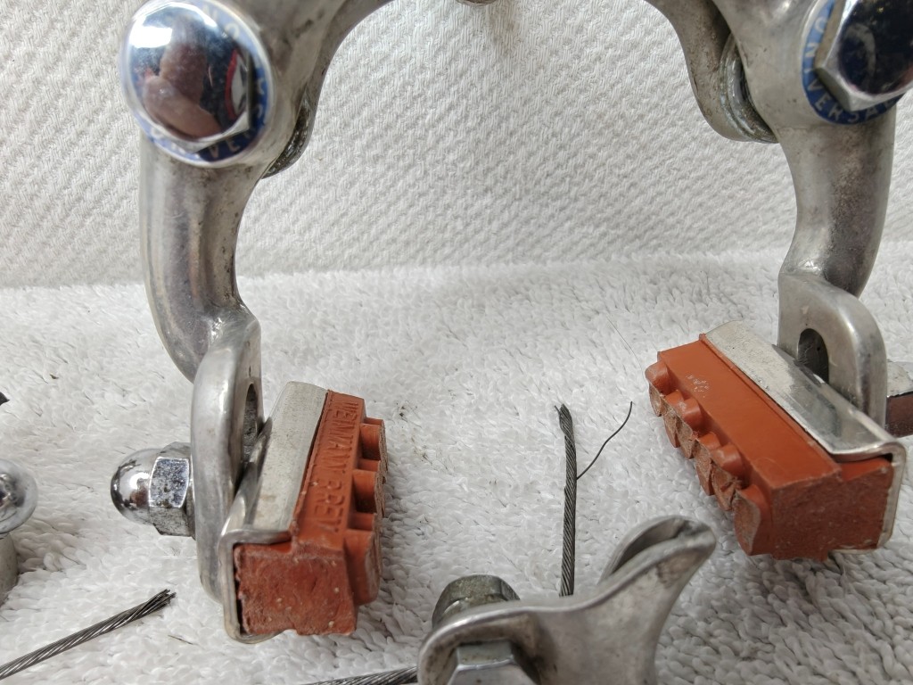 Universal Mod 61 Centerpull Brake Calipers Set F+R | Complete | 1960s Olmo