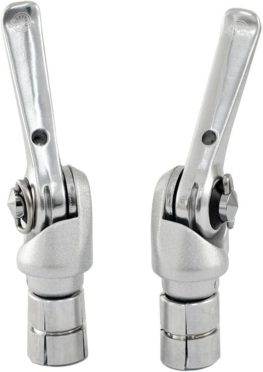 Dia-COMPE BAR END Control Silver Shift Lever Shifters Pair for 8/9/10 Speed