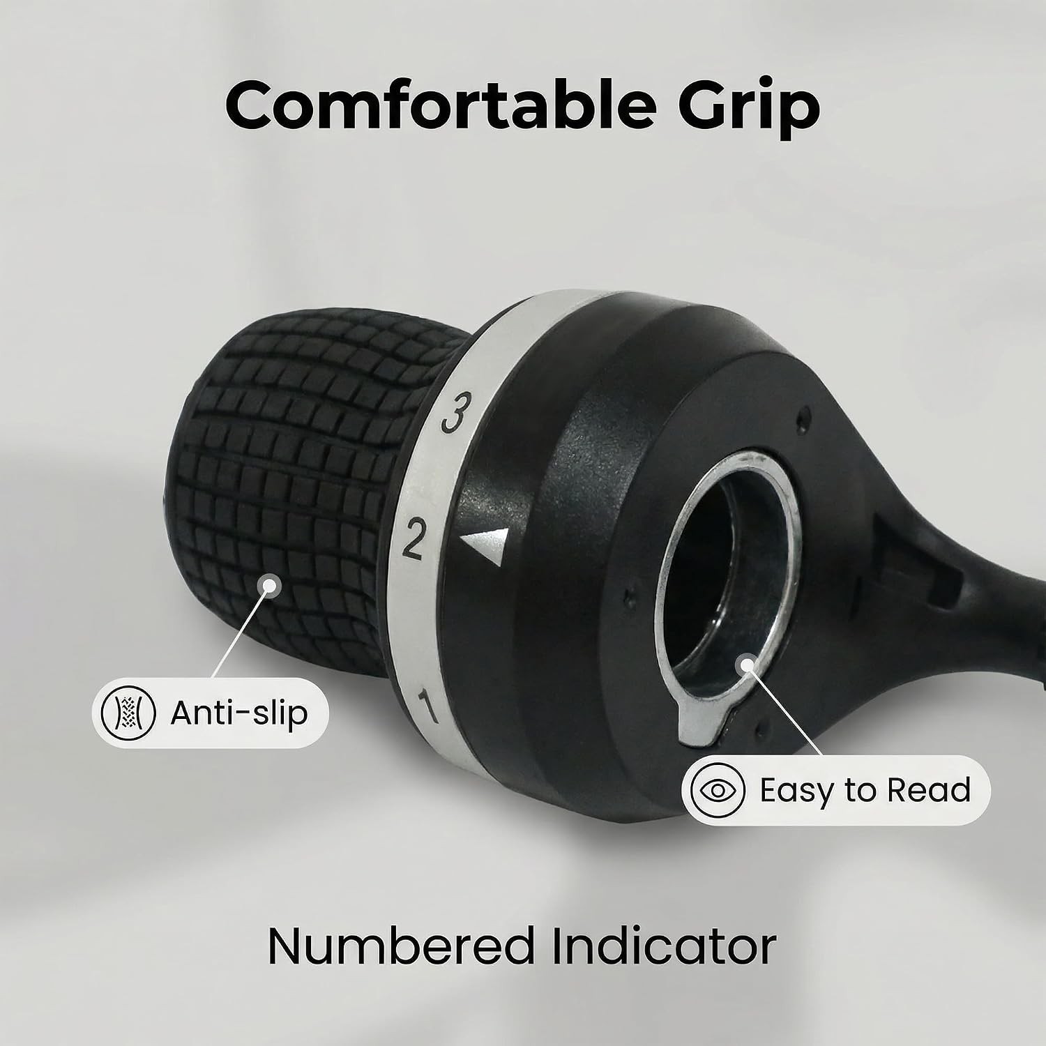 3×7 Speed Bike Shifter Set, 21 Speed Twist Grip Gear Shifters with Cables & Hand