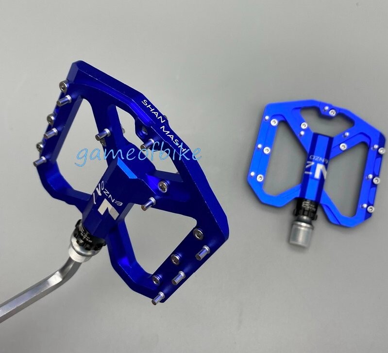 ENZO Mountain Bike Pedal Aluminum MTB Road Bike 3 Bearings Platform Pedals 9/16″