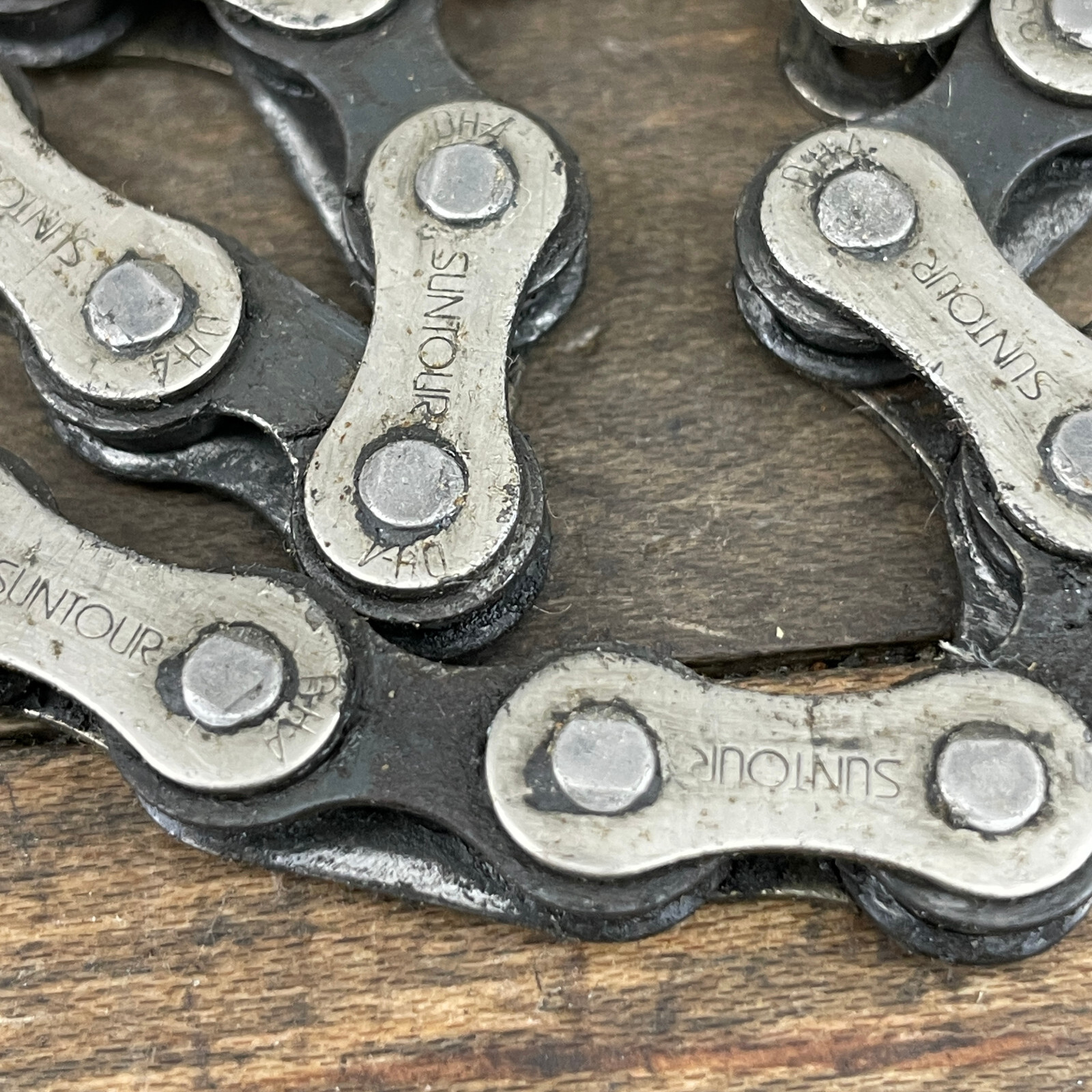 Vintage Suntour Chain 104 Links Silver Road Mountain Bike 90s 80s Eroica Race