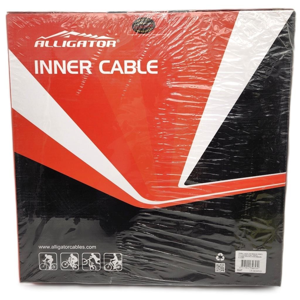 Alligator Galvanized Bike Shift Cables 2300mm for Shimano & SRAM – 100pc Filebox