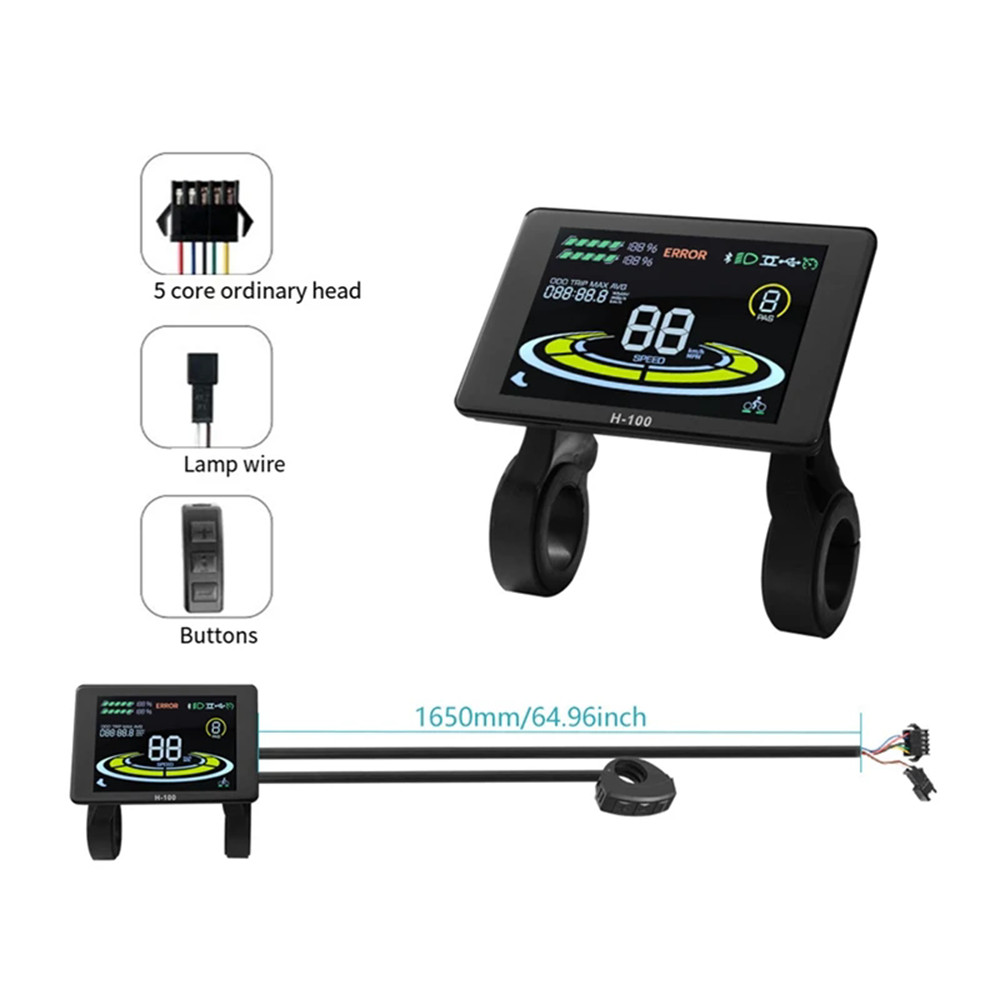 E-bike 40A 3-Mode Sine Wave Controller 36V 48V 1500W 2000W with LCD Display Set