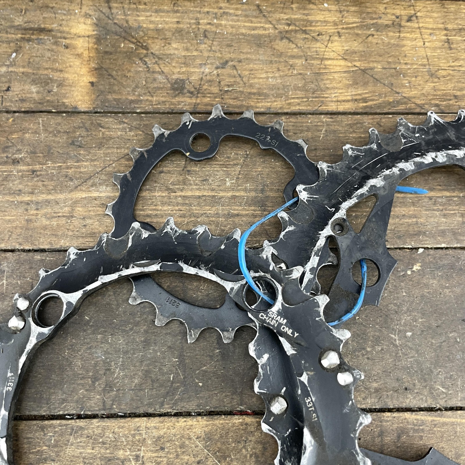 Truvativ Bike Chainrings 10 Speed 44T 33T 22T 104 BCD 4 Arm SRAM MTB Triple