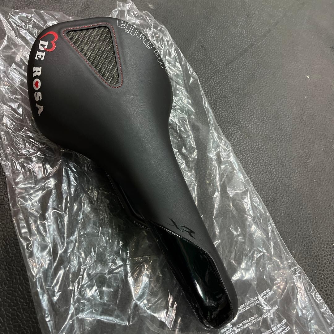 DE ROSA Carbon Panel Saddle Lightweight Black Synthetic Leather New