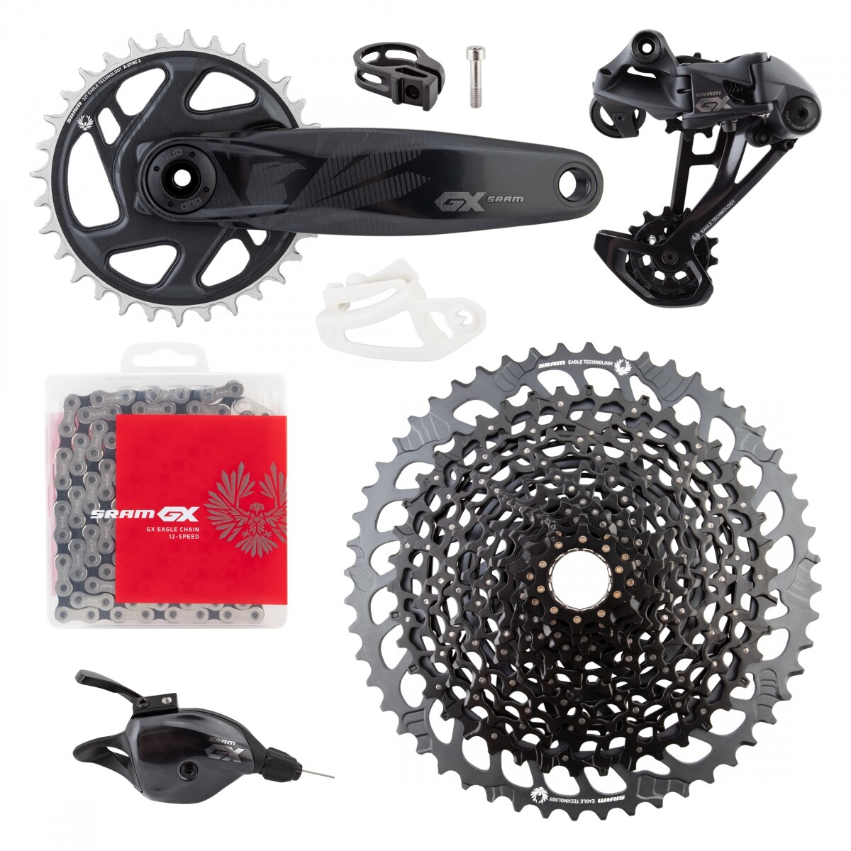 SRAM GX Eagle Groupset – 175mm Crankset, 32t, DUB, Trigger Shifter, Rear Deraill