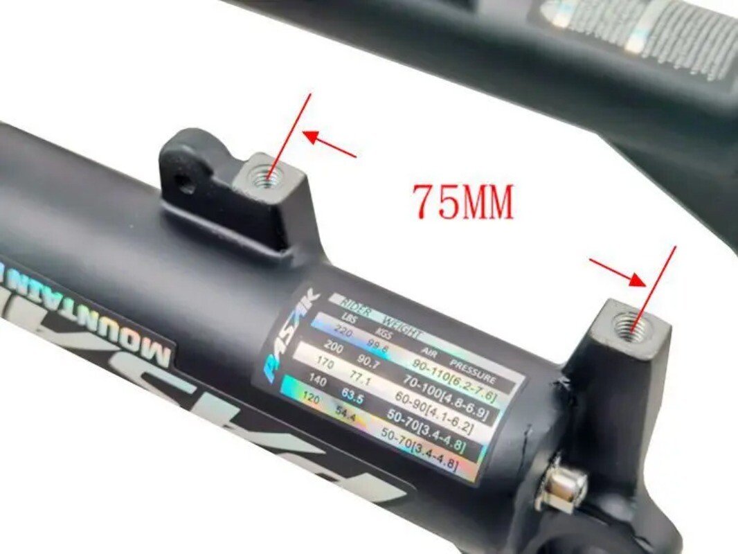 20 24 Inch Mountain Bike Front Fork Air Fork Disc Brake 100mm QR Bicycle Froks