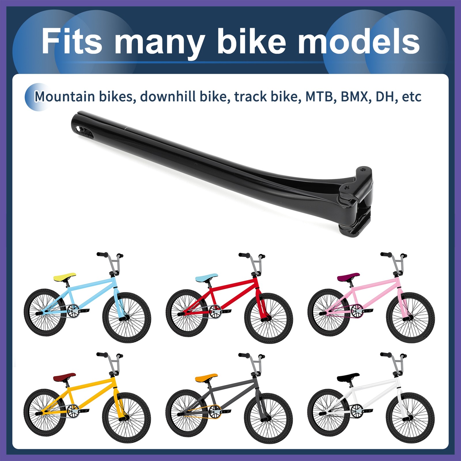 Bike Seat Posts 27.2x330mm Carbon Fiber Adjustable Angle Seat 12 mm