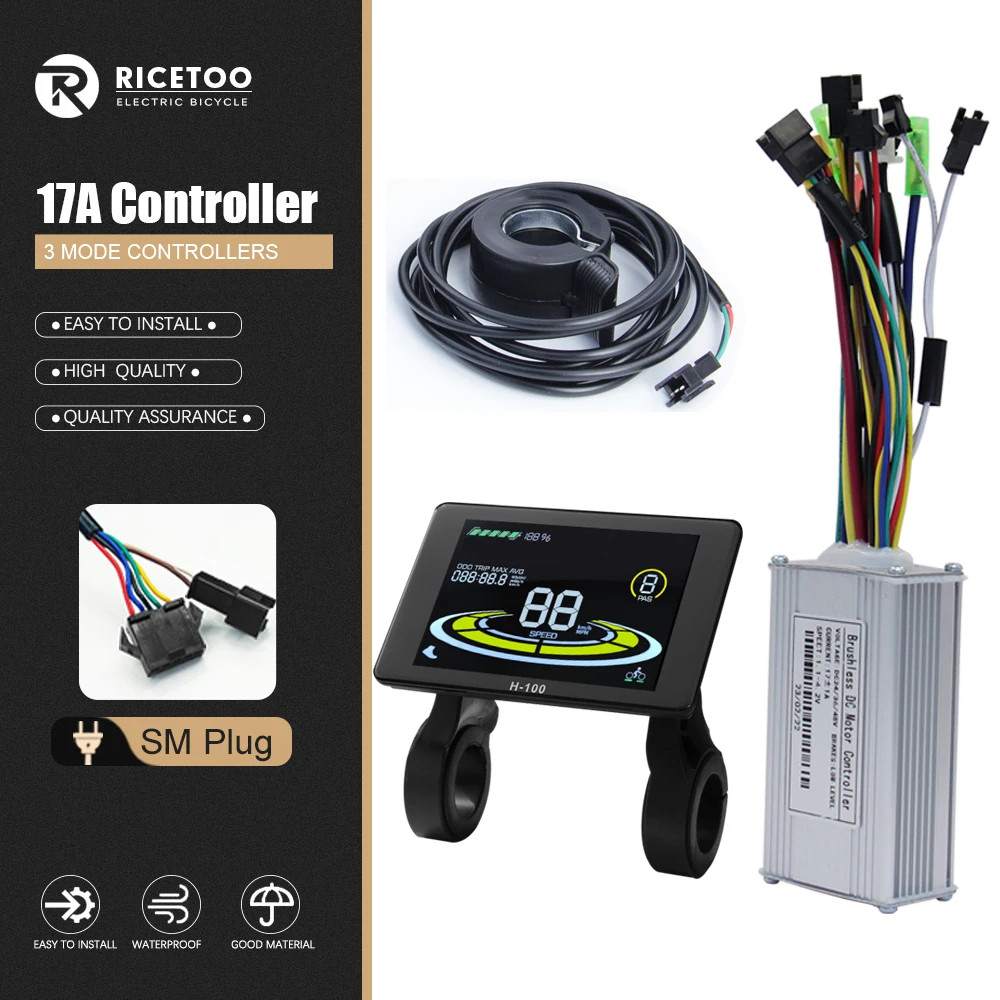 Ebike 3 Mode Controller Sine Wave Controlle 17A 26A 30A 40A with Display