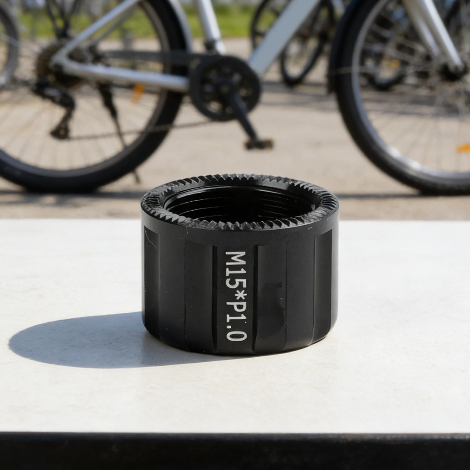Bicycle Thru Axle Nut M15 P1.0 P1.5 P1.75 Hubs Shaft Cap Bike Accessorie