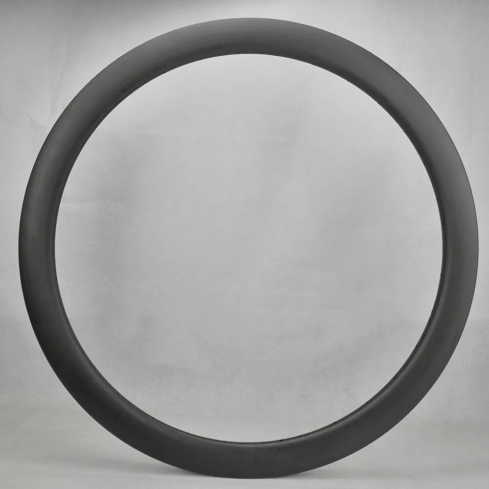 700C Carbon Fibre Road Bike Rim Tubeless Bicycle Wheels 30 45 55 60mm Rim