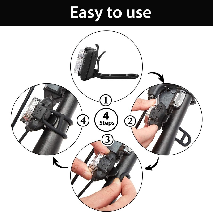 10X Bicycle Bike Light Silicone Straps Cycling Rubber Mount Band US Stock N761