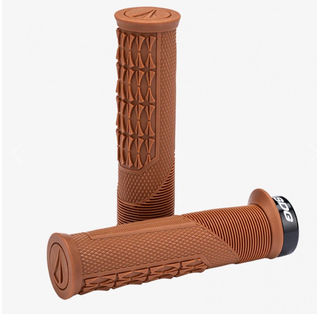 SDG Locked On Comfort Open Core Thrice Grips – MTB Lock-on Grip Multiple colors