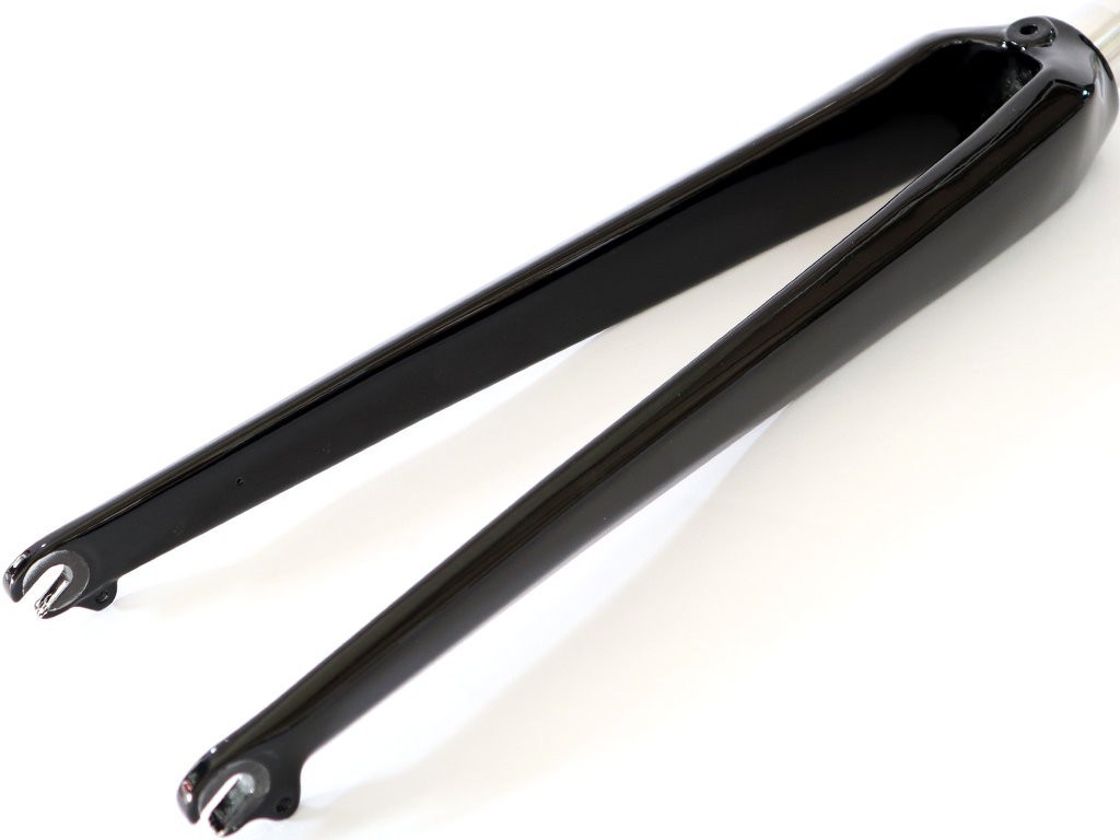 1-1/8″ to 1-1/4″ Road Bike Carbon 700C Tapered Fork Black 580g