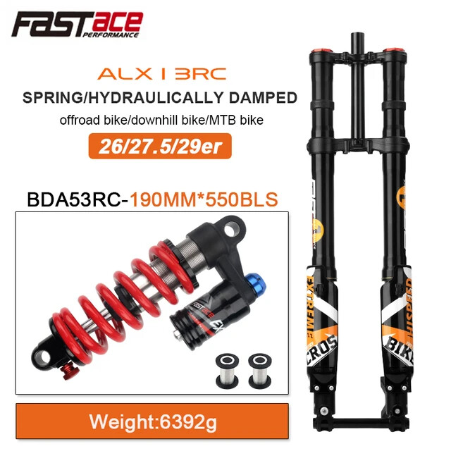 Electric Dirt Bike Fork 26/27.5/29 Inch DH Inverted Air Suspension Fork