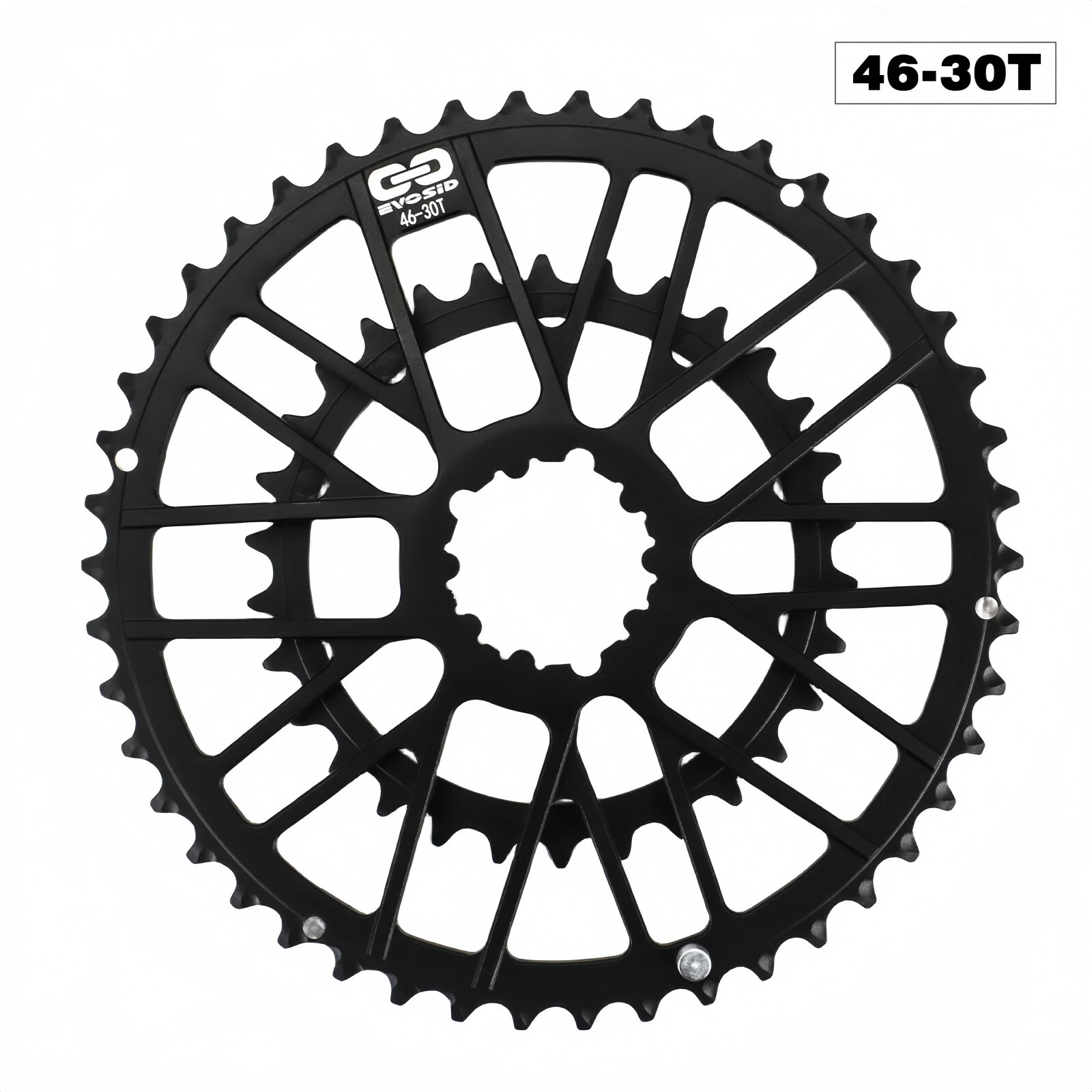 Gravel Road Folding Bicycle Crankset Chainring 46-30T 48-32T Double Chainwheel