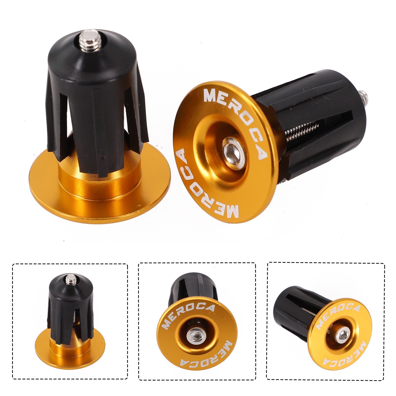 Modern Aluminum Alloy Handlebar Grips Bar End Cap for MTB Road Bicycle (Pair)