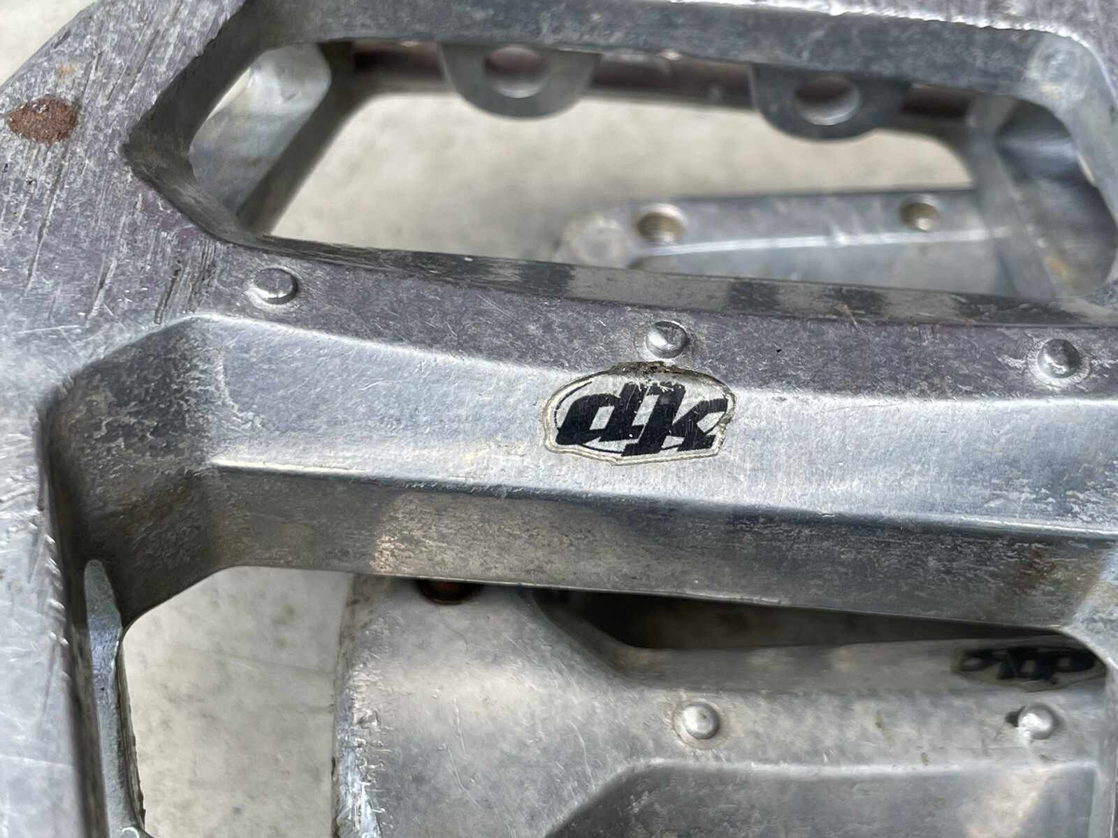 Vintage DK BMX Pedals – Aluminum Flats – Platforms – Mtb Bmx Klunker 1/2”