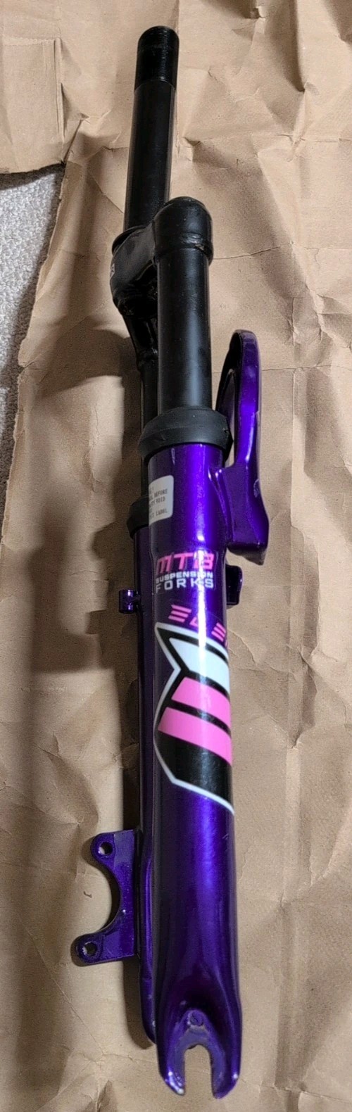 Element Purple & Black All-Terrain MTB Suspension Forks For Mountain Bikes 26