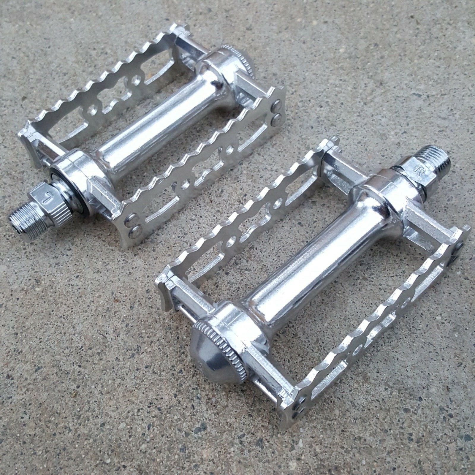 MKS SYLVAN TOURING SILVER PEDALS 9/16 FOR 3 PC CRANKS BIKE BICYCLE PEDAL