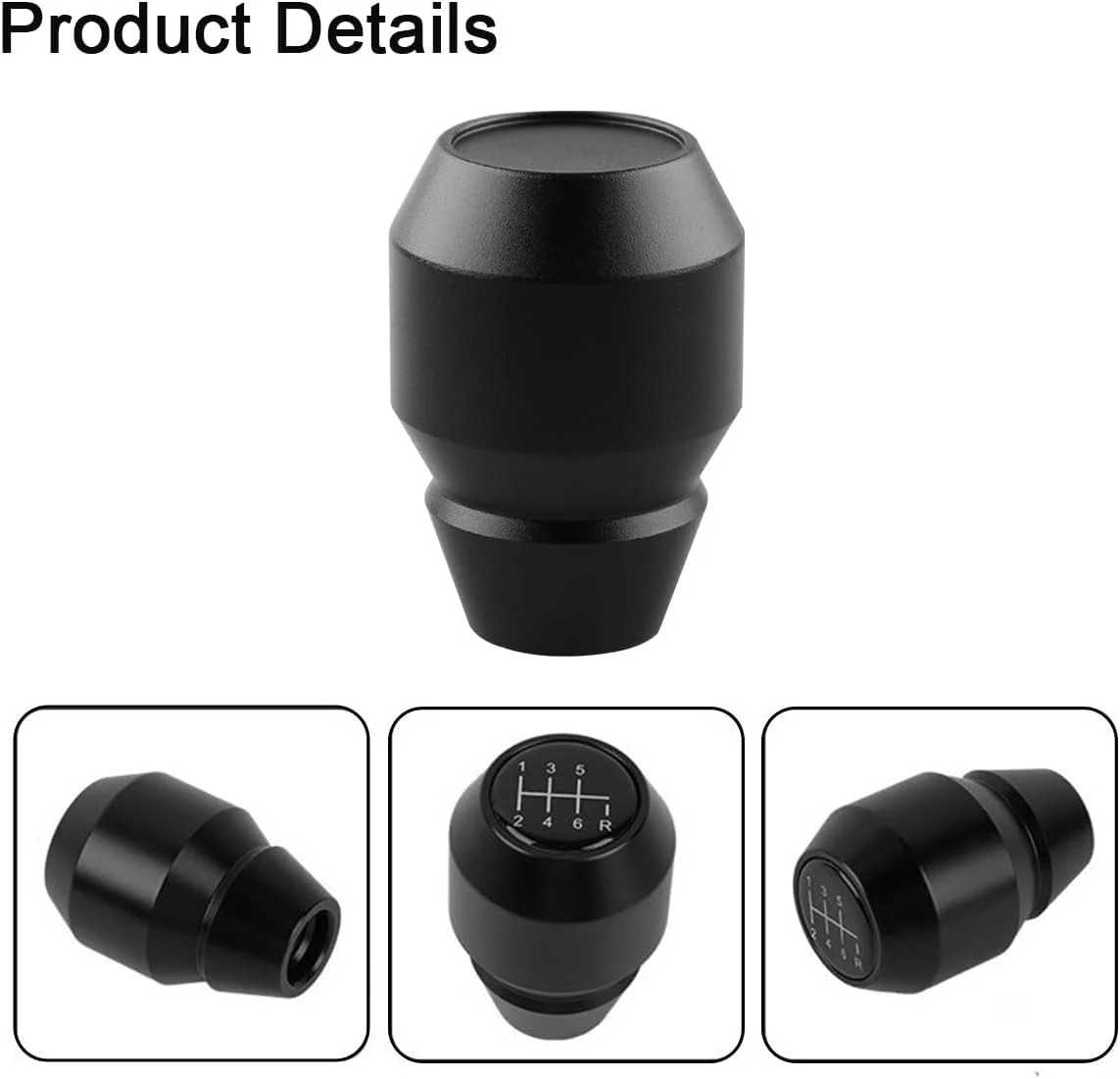 Zpana Car Shift Knob, Aluminum Alloy Manual Automatic Vehicle Gear Shifter Knob,