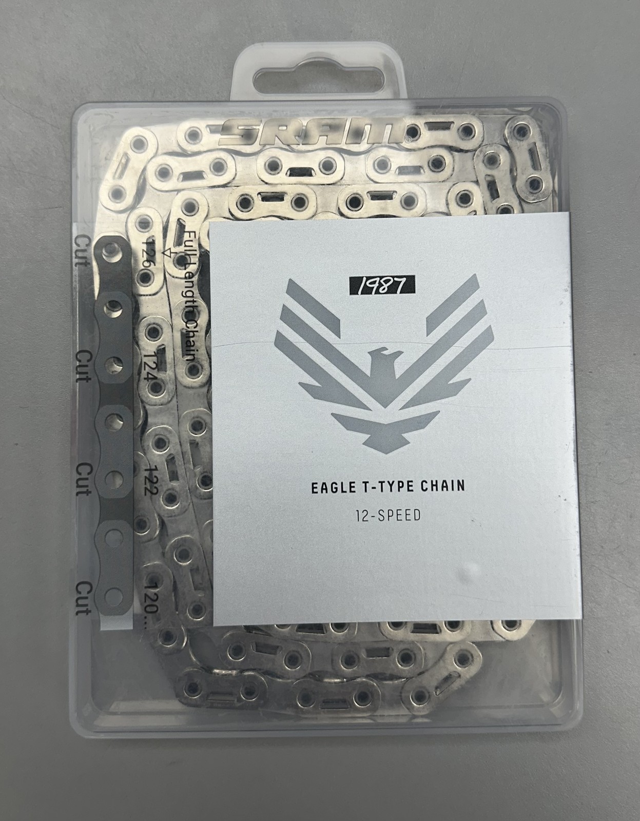 SRAM XX SL T-Type Eagle Transmission 1987 Chain – 12 Speed, 126 Links, Silver