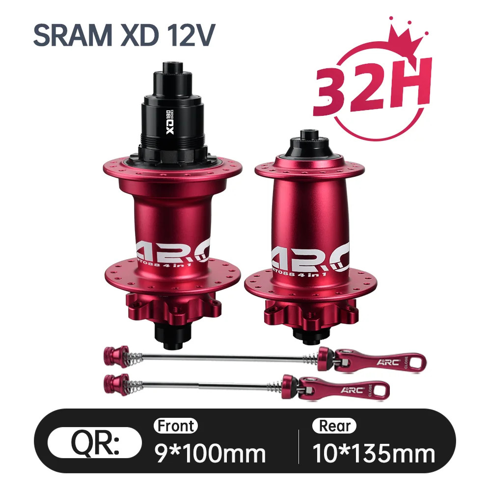 180 Clicks Bicycle Hub 32Holes 6 Bolts Disc Brake for HG XD MS Mountain Bike Hub
