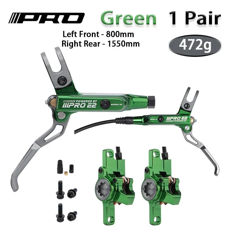 800/1550mm Bike Hydraulic Disc Brake 2 Piston Oil Pressure MTB DH AM Ebike Brake