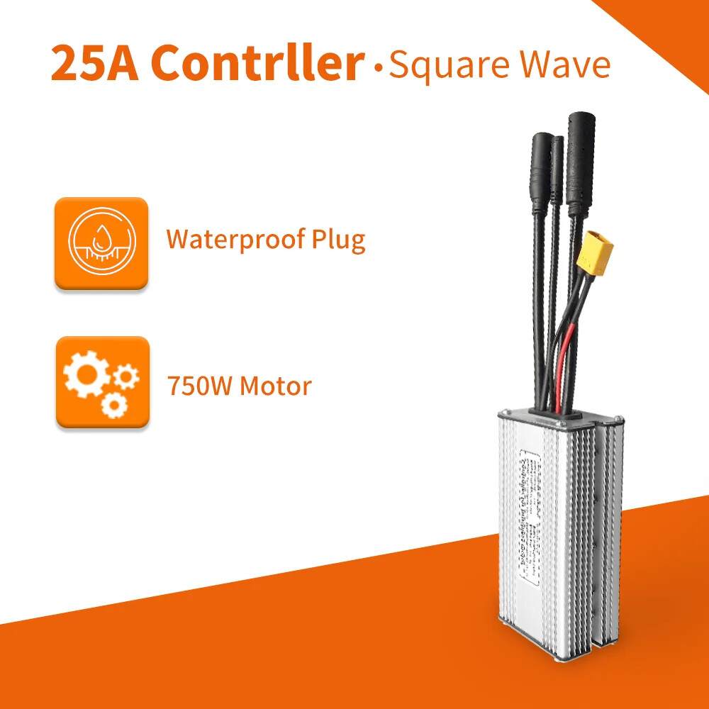 Electric Bike Waterproof Brushless Controller 36V 48V 250W 350W 500W 1000W Motor