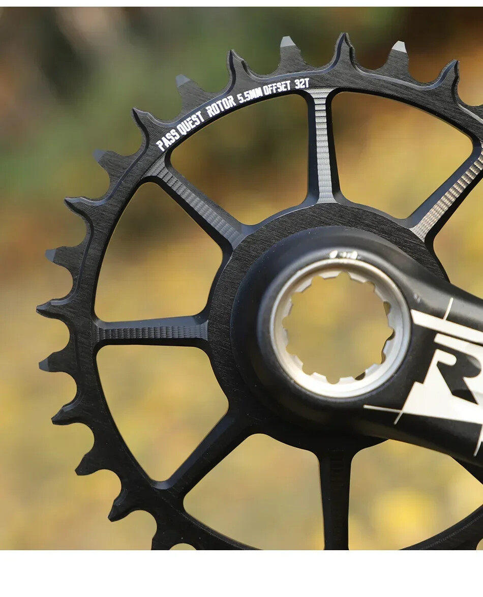 5.5mm Offset Round Bicycle Sprocket 28T-36T Road Bike Crankset Wide Chainrings