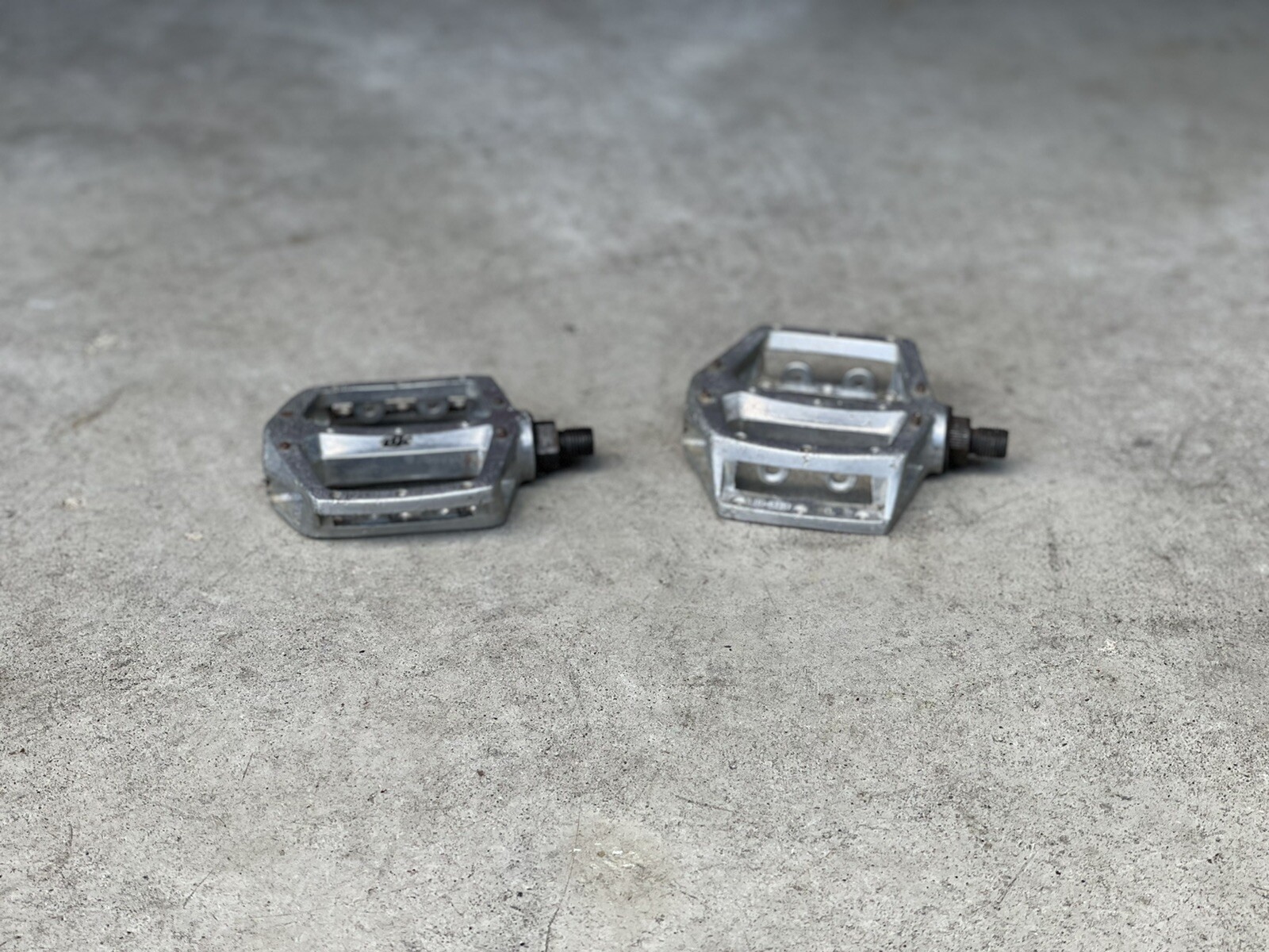 Vintage DK BMX Pedals – Aluminum Flats – Platforms – Mtb Bmx Klunker 1/2”