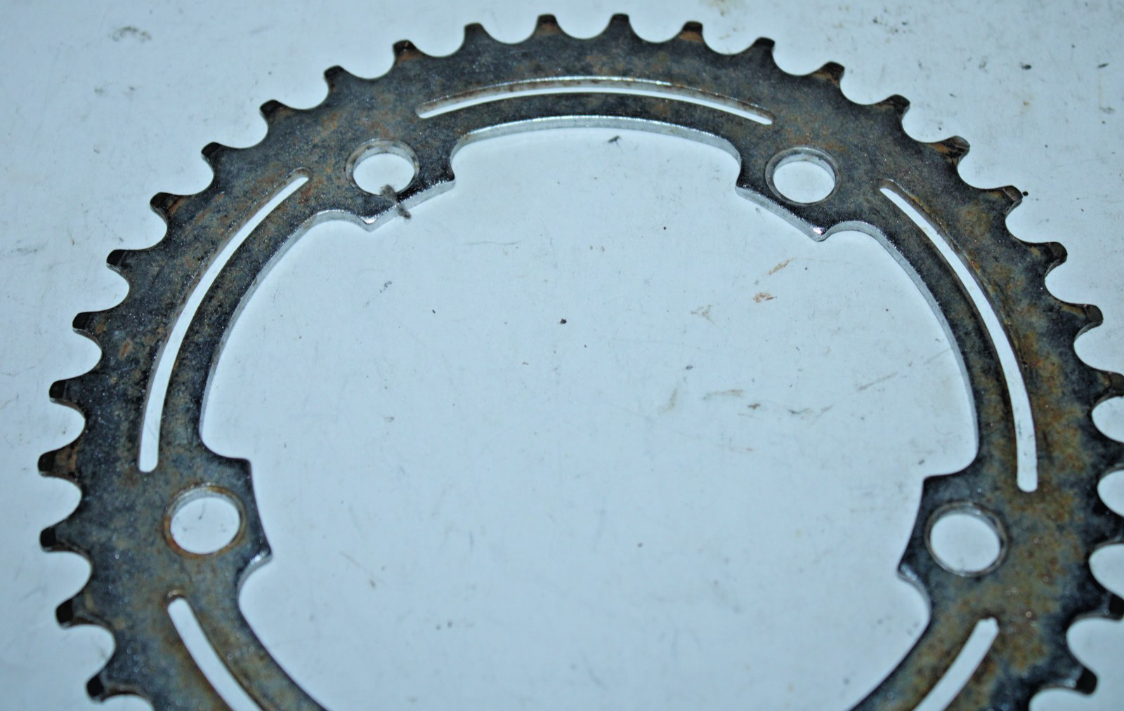 Vintage SR 307 Road Bike Chainring BCD110 48T 48 Tooth Touring Japan Silver Cafe