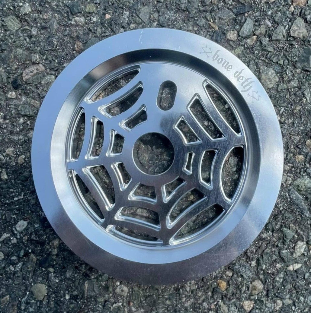 BONE DETH WEBSLINGER BMX BIKE SPROCKET + GUARD 7075 ALLOY 30t SUBROSA SILVER NEW