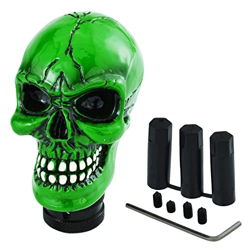 Skull Gear Speed Shift Stick Head Fit Most Cars Green