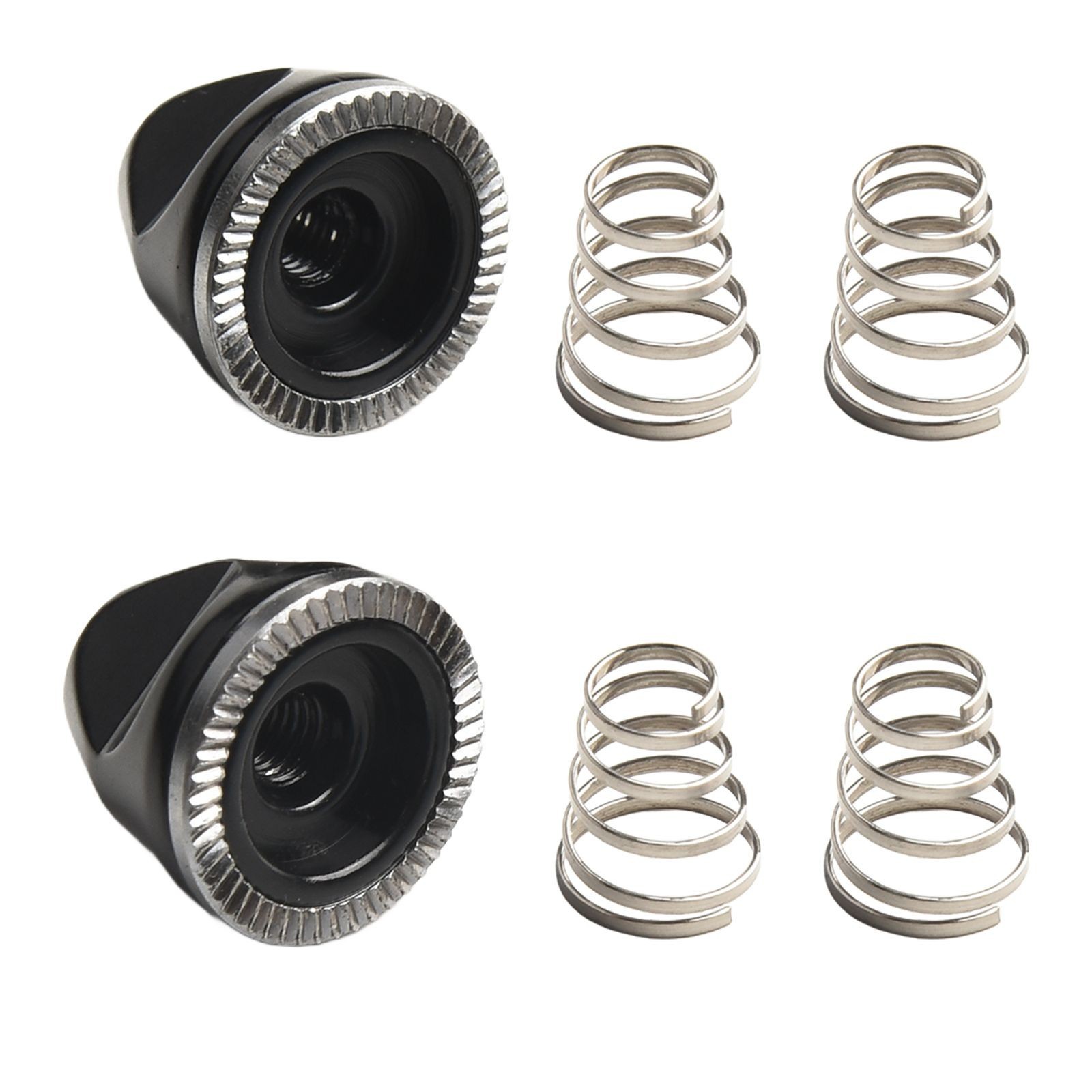 M5 NUT SPRING Wheel 4PCS Aluminum Alloy Axle Black Bolt Nut RELEASE SKEWER