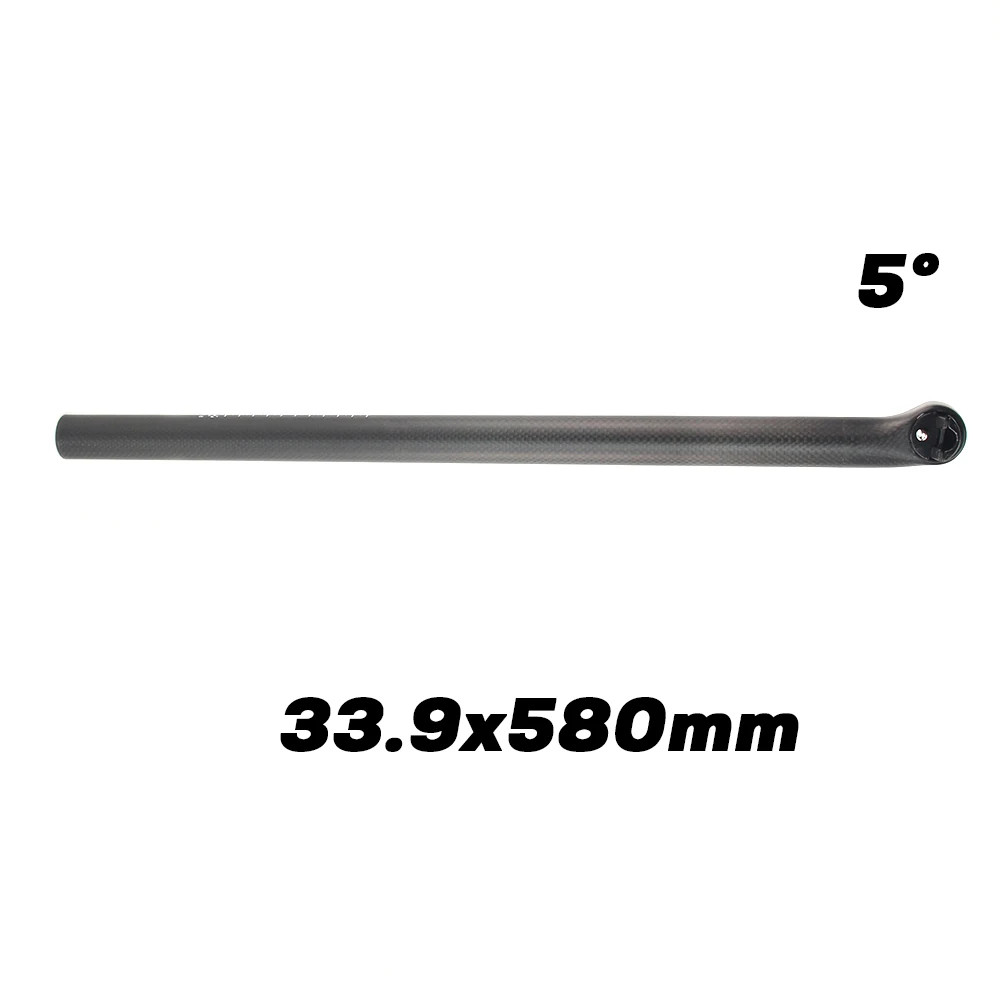 5/25 Degree Carbon Bike Seatpost Folding Bicycle Seat Post 31.8/33.9/34.9x580mm